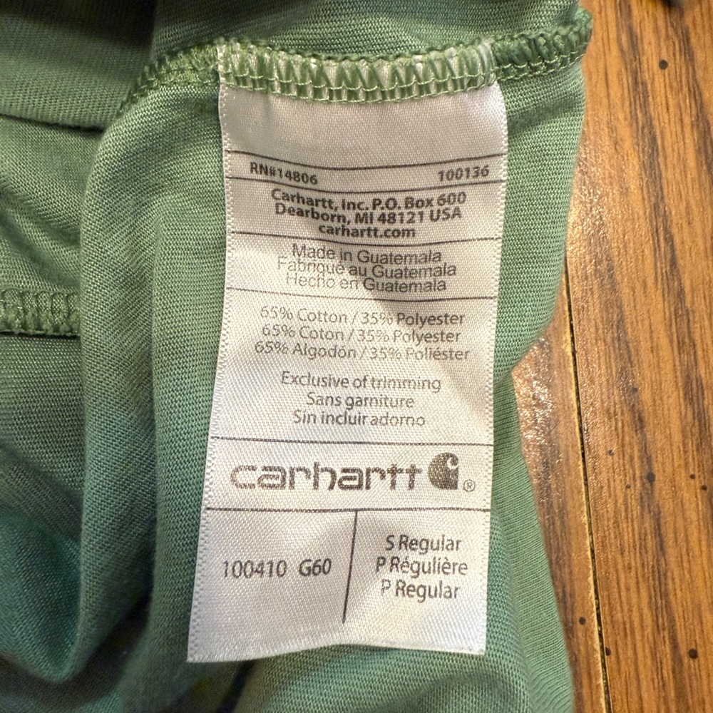 Carhartt Men’s Relaxed Fit Green Tee 2-Pack (Two Shirts!) - Picture 6 of 7